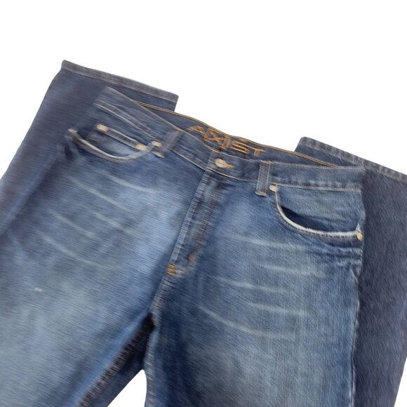 Axist Men's Blue Denim Jeans 36W 34L Straigth Classic Fit - Picture 11 of 12